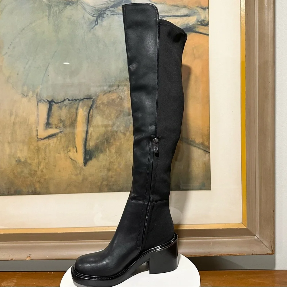 🌸DKNY🌸 Winsloe Platform Over The Knee Boots In Black Size: 5M